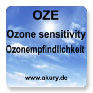 OZE Ozone sensitivity